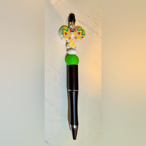 Maraccas Handcrafted Unique Rhinestone Beaded Writing Pen Cinco de Mayo Gift - Picture 3 of 4